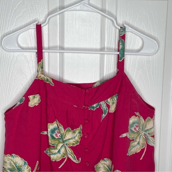 Faherty Marina Seersucker Pink Top in Orchid Blossom Babydoll Boho Oversized S - Picture 5 of 11